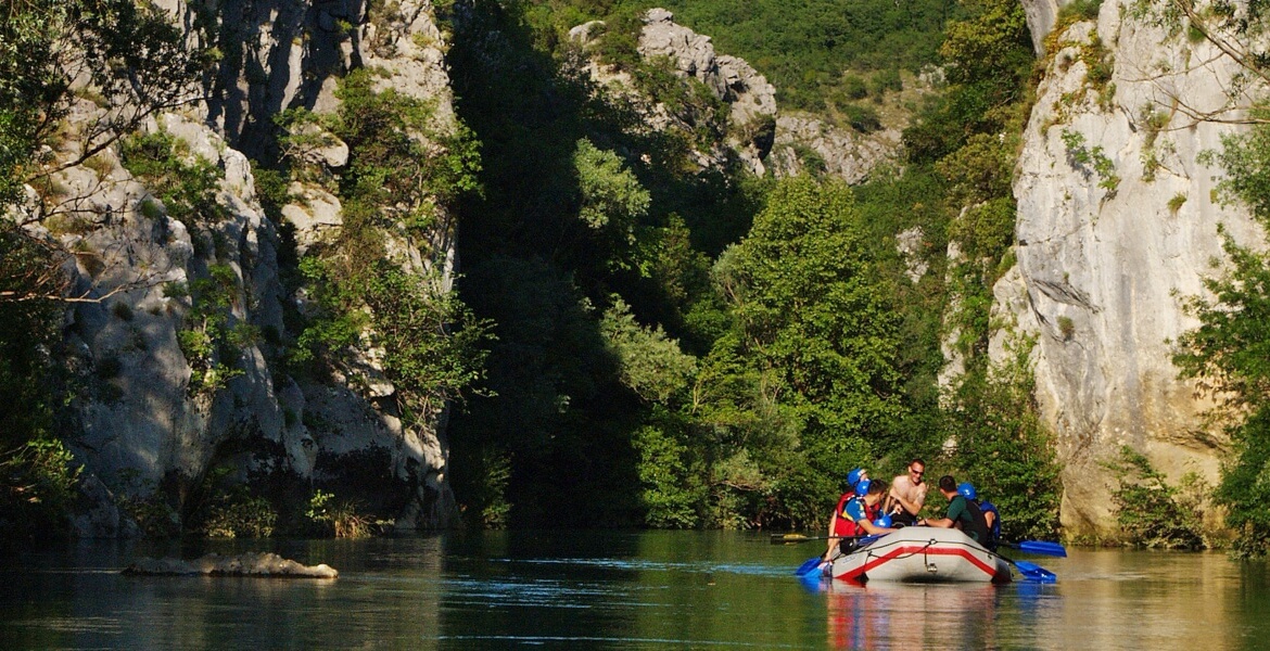 Rafting on the Cetina
